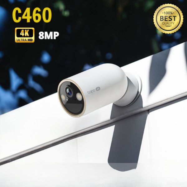 Camera AI 4K Không dây Dùng pin ngoài trời Tapo C460 4K 8MP Chân đế nam châm, Hỗ trợ cảm biến Starlight
