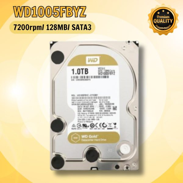 Ổ cứng Western Digital Gold 1TB WD1005FBYZ 3.5"/Sata3/128MB/7200RPM