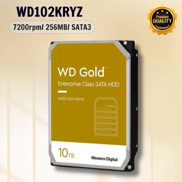 Ổ cứng server Western Digital Enterprise Gold 10TB WD102KRYZ 3.5"/Sata3/256MB/7200RPM