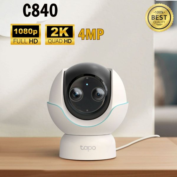 Camera IP giám sát trẻ em 360 độ 2K 4MP TP-Link Tapo C840 Nhận diện khuôn mặt, tiếng khóc, Đàm thoại 2 chiều