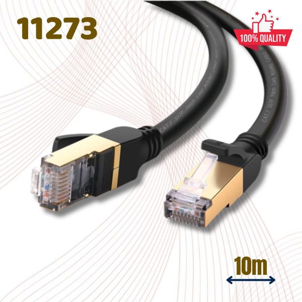 Cáp mạng đúc sẵn Cat7 dài 10m tròn chính hãng Ugreen 11273 Cao cấp