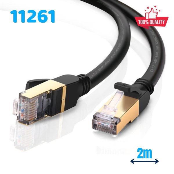 Cáp mạng đúc sẵn Cat7 dài 2m dẹt chính hãng Ugreen 11261 Cao cấp