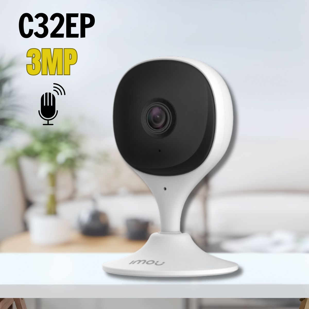 Camera Wifi trong nhà IMOU IPC-C32EP 3MP Đàm thoại 2 chiều,  Phát hiện con người, phát hiện chuyển động, phát hiện âm thanh bất thường.