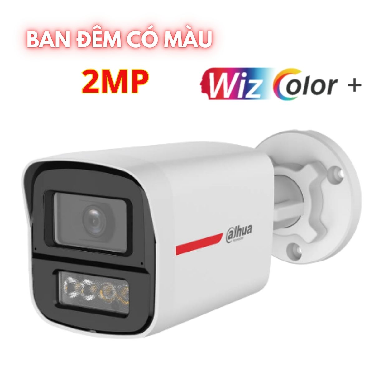 Camera ban đêm có màu WizColor Dahua HAC-HFW1249XP-IL-A-PRO 2MP HDCVI tích hợp AI-ISP siêu thông minh, Mic, Hồng ngoại 50m