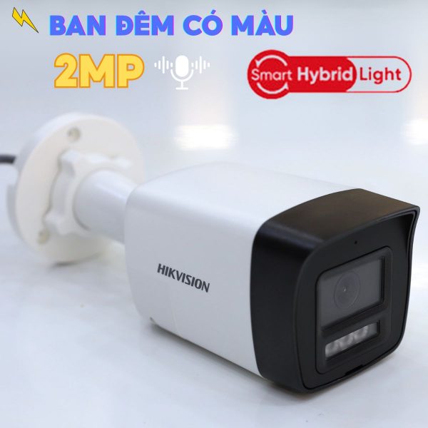 Camera Bullet Hikvision DS-2CE16D0T-LPTS 2MP Hồng ngoại 25m, Đàm thoại 2 chiều, IP67