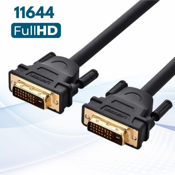 Cáp chuyển DVI 24 + 1 Ugreen 11644 dài 25m, Hỗ trợ độ phân giải Full HD, Vỏ bọc cáp chất liệu PVC chống nhiễu cao cấp