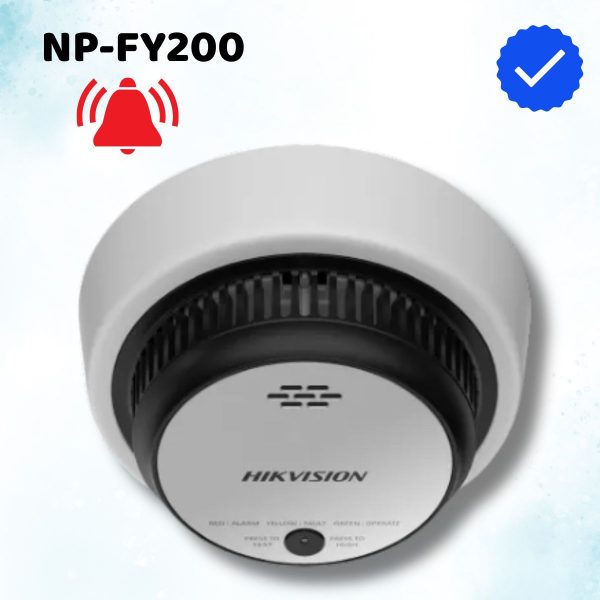Đầu báo cháy Lora Hikfire NP-FY200 không dây, Phát hiện khói và nhiệt, Báo động âm thanh (≥ 85 dB@3m), pin 5 năm