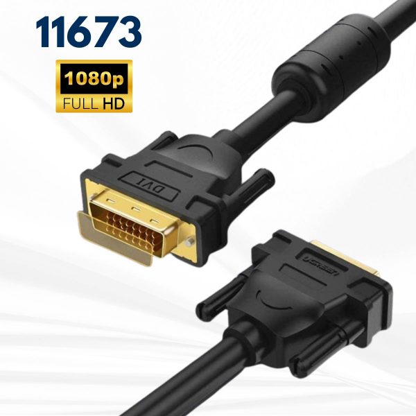 Cáp chuyển VGA to VGA Ugreen 11673 dài 1m, màu đen, Hỗ trợ độ phân giải Full HD, Tương thích nhiều thiết bị