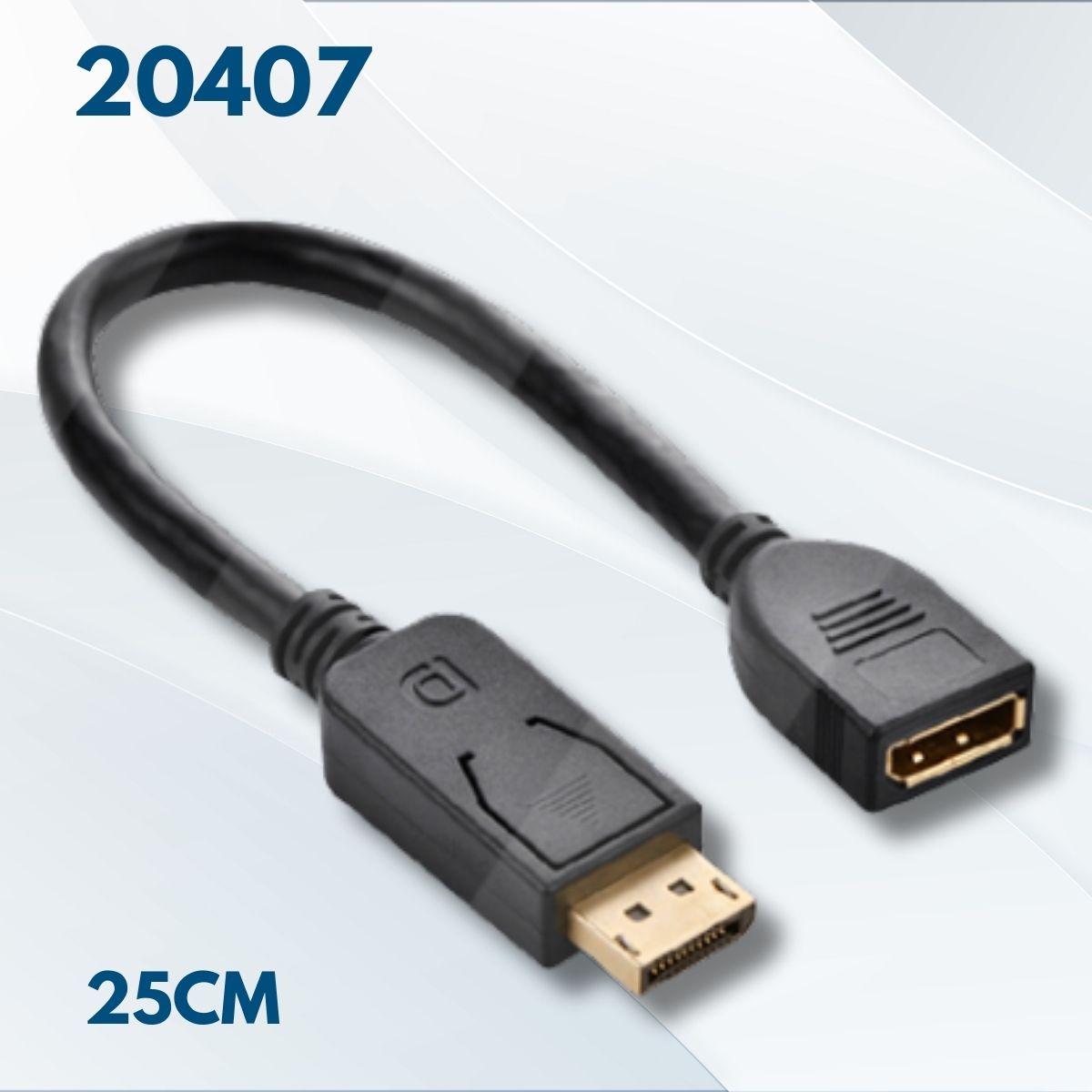 Cáp nối dài Displaypor chuẩn V1.1 Ugreen 20407 25cm Màu đen, 5V-10.8Gbps/s.