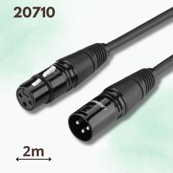 Cáp nối dài Microphone Canon âm thanh AV130 Ugreen 20710 2m màu đen, Dây nhựa PVC có lớp chổng nhiễu