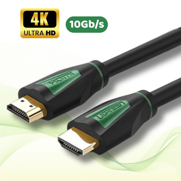 Cáp tín hiệu HDMI chuẩn 1.4 Ugreen 30189 1m, Hỗ trợ phân giải 4K*2K, Thuần đồng khử Oxy hóa
