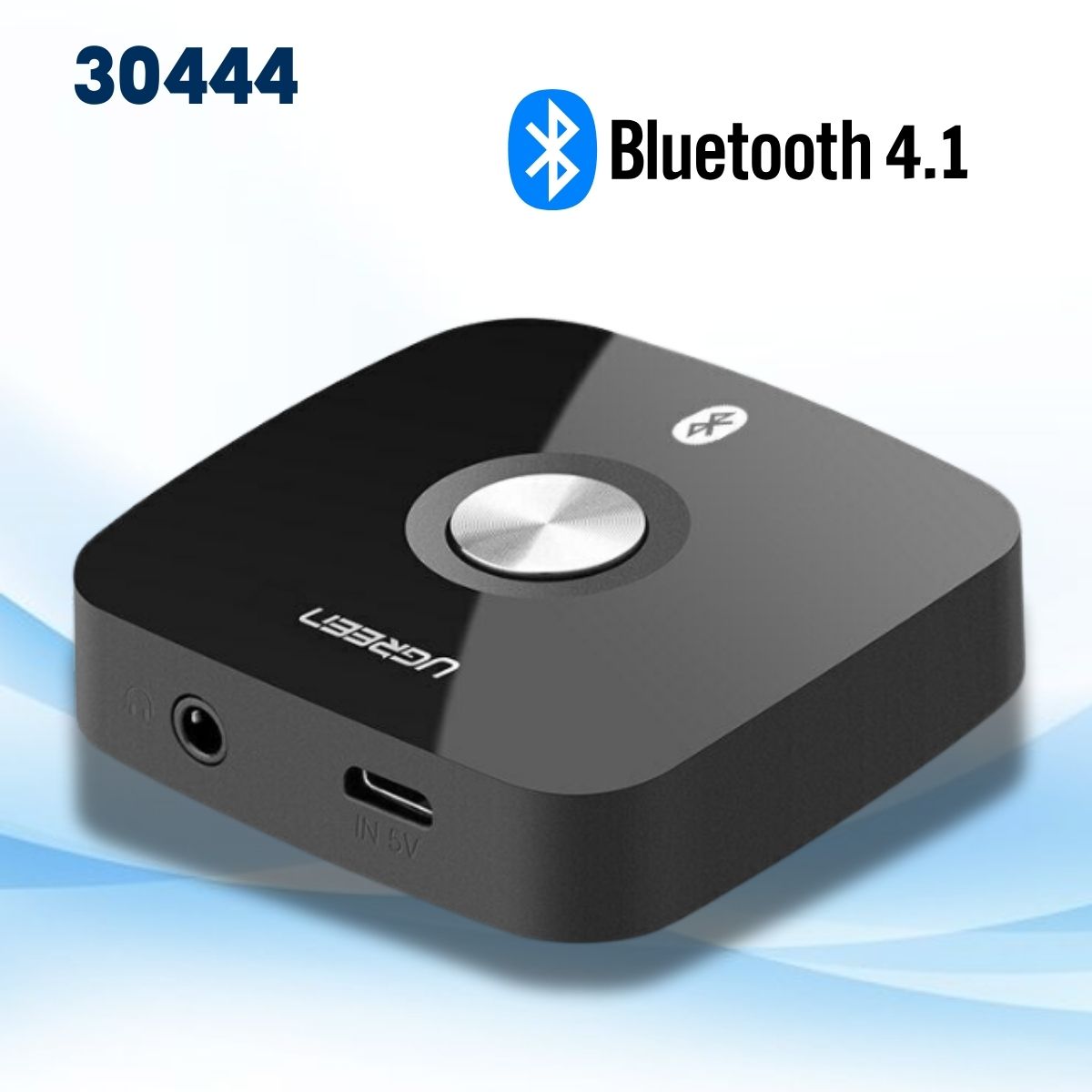 Bộ nhận âm thanh Bluetooth 4.1 chuẩn 3.5mm Ugreen 30444 CM122, Kết nối 10m, Tương  thích nhiều thiết bị