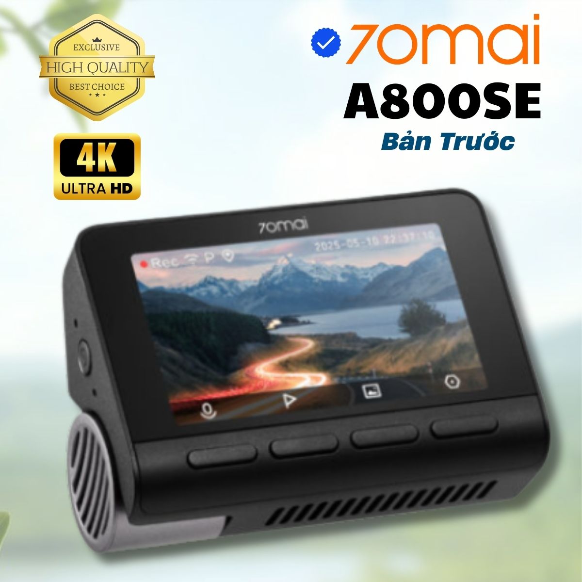 Camera hành trình 70mai A800SE (Bản trước) Ghi hình ban đêm sắc nét, Giám sát đỗ xe 24h, Tích hợp GPS & cảnh báo ADAS