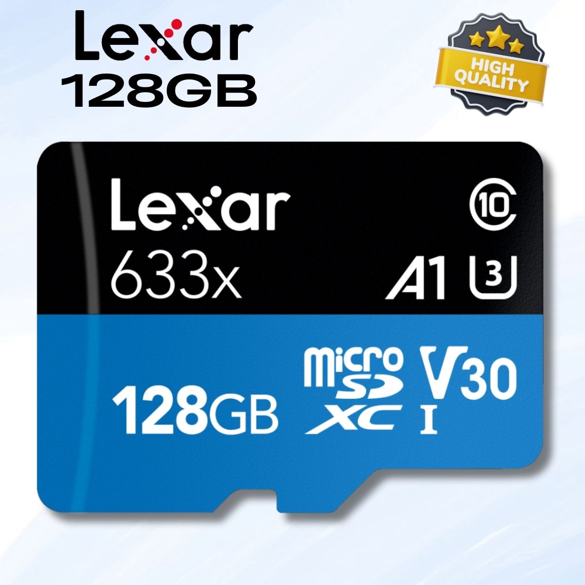 Thẻ nhớ Micro SD Lexar 128GB LSDMI128BB633A Class 10, Tốc độ đọc 100 MB/s, Ghi 45 MB/s.