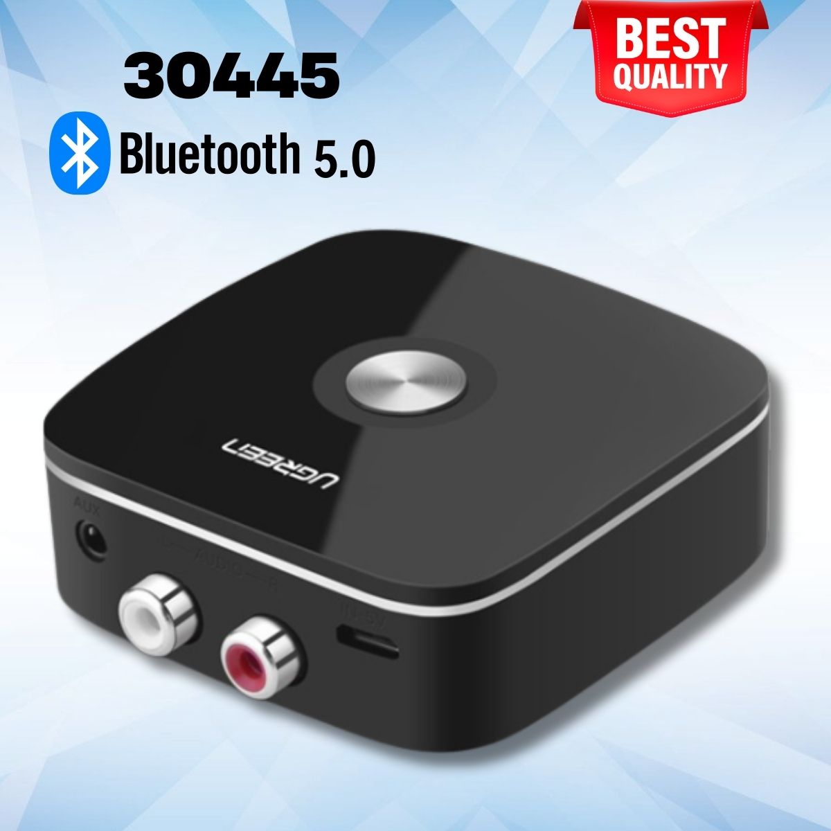 Bộ chuyển đổi Bluetooth 5.0 Ugreen 30445 CM123 Cổng 3.5mm và cổng RCA chính hãng