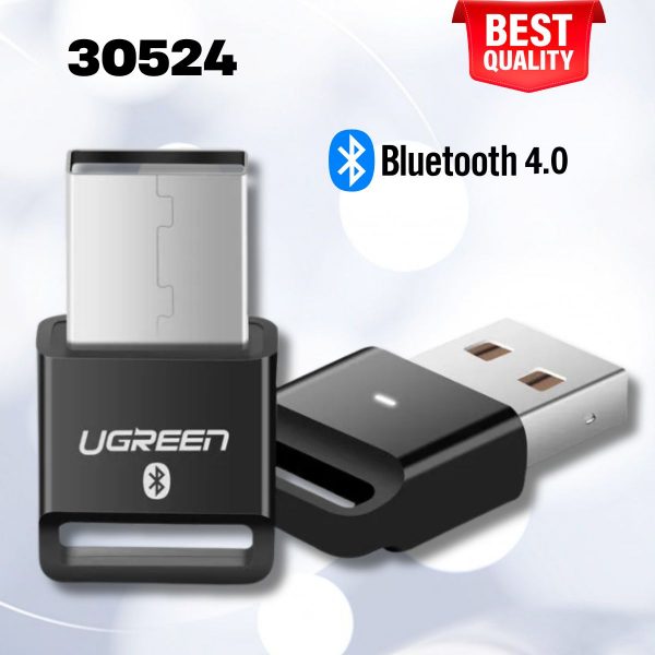Thiết bị USB thu Bluetooth 4.0 Ugreen 30524 Màu đen, Hô trợ APTX/3Mbps