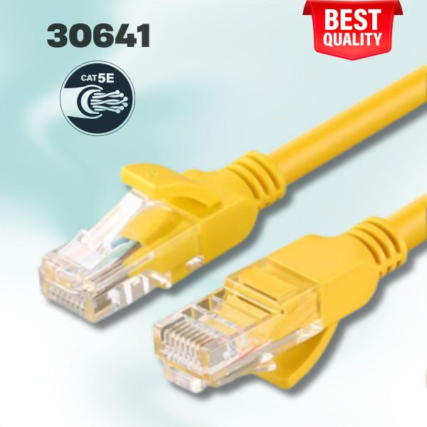 Cáp mạng đúc sẵn Cat5e Ugreen 30641 NW103 dài 8m màu vàng, Hỗ trợ 10/100mbps