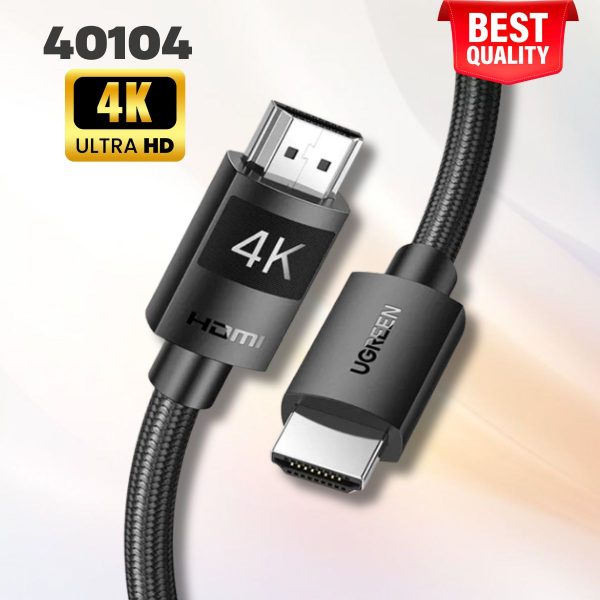Cáp HDMI 1.4 dài 10M Ugreen 40104 Độ phân giải 4K@30Hz, Băng thông 10.2Gbps