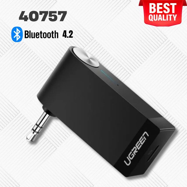 Thiết bị nhận Bluetooth 4.2 Music Ugreen 40757 có Micro hỗ trợ APTX, 20Hz - 20KHz. Không bị Delay, Không giật lag