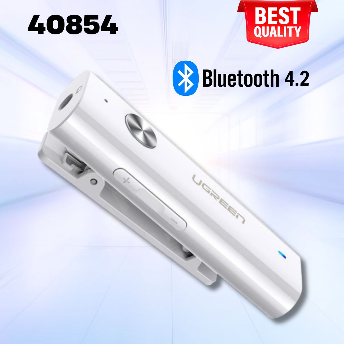 Bộ chuyển đổi âm thanh Bluetooth 4.2 Ugreen 40854 CM110 Truyền tải âm thanh Hifi chất lượng cao