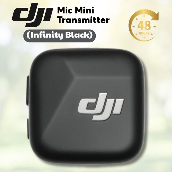 Bộ phát DJI Mic Mini Transmitter (Infinity Black) Micro cài áo không dây siêu nhẹ, Chống ồn, Thời gian sử dụng 48 tiếng