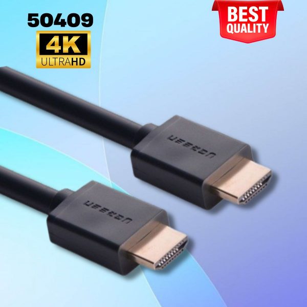 Cáp HDMI 1.4 Ugreen 50409 dài 80m Hỗ trợ Ethernet + 4K, 2K có Chip khuếch đại HDMI