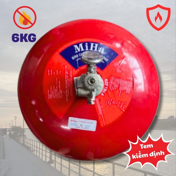 Quả cầu chữa cháy Abc Miha 6 kg, Có tem kiểm định