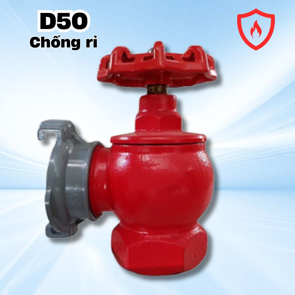 Van góc chữa cháy D50 Chống rò rỉ, Có tem kiểm định