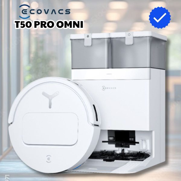 Robot hút bụi lau nhà Ecovacs T50 PRO OMNI Lực hút 15000Pa, Pin 5200mah