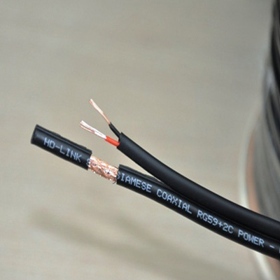 Dây tín hiệu cáp đồng trục kèm dây nguồn RG59 + 2C ( 2 in 1 ) chuyên dùng cho camera ( Mét dài )