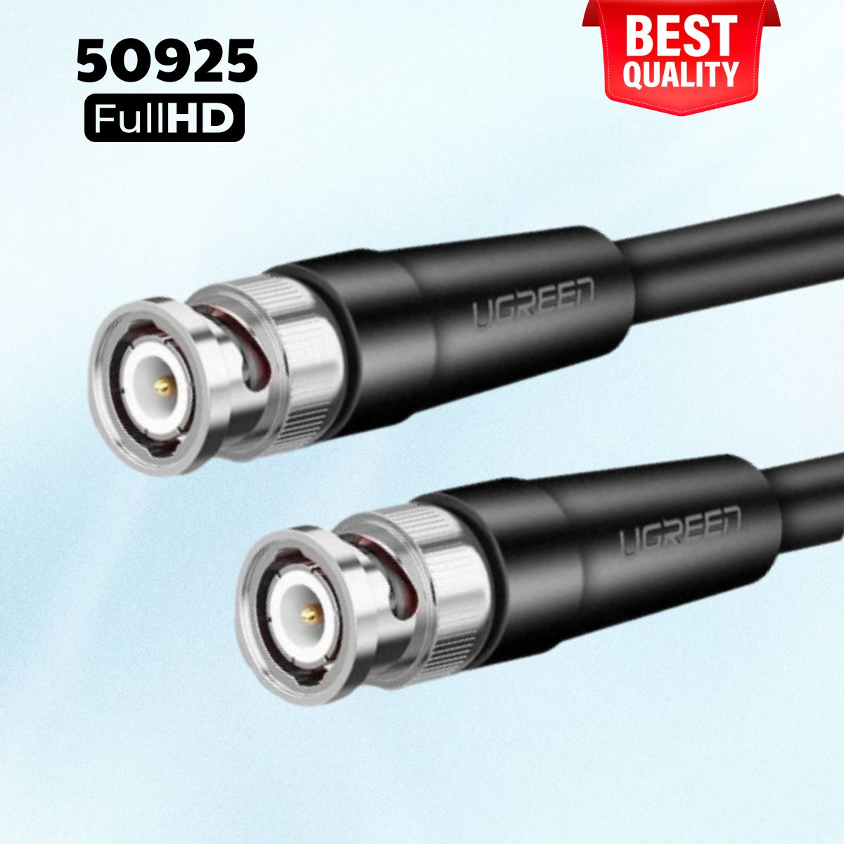 Cáp SDI Ugreen 50925 SP103 cho máy quay, camera, Dài 1.5m, Hỗ trợ độ phân giải Full HD