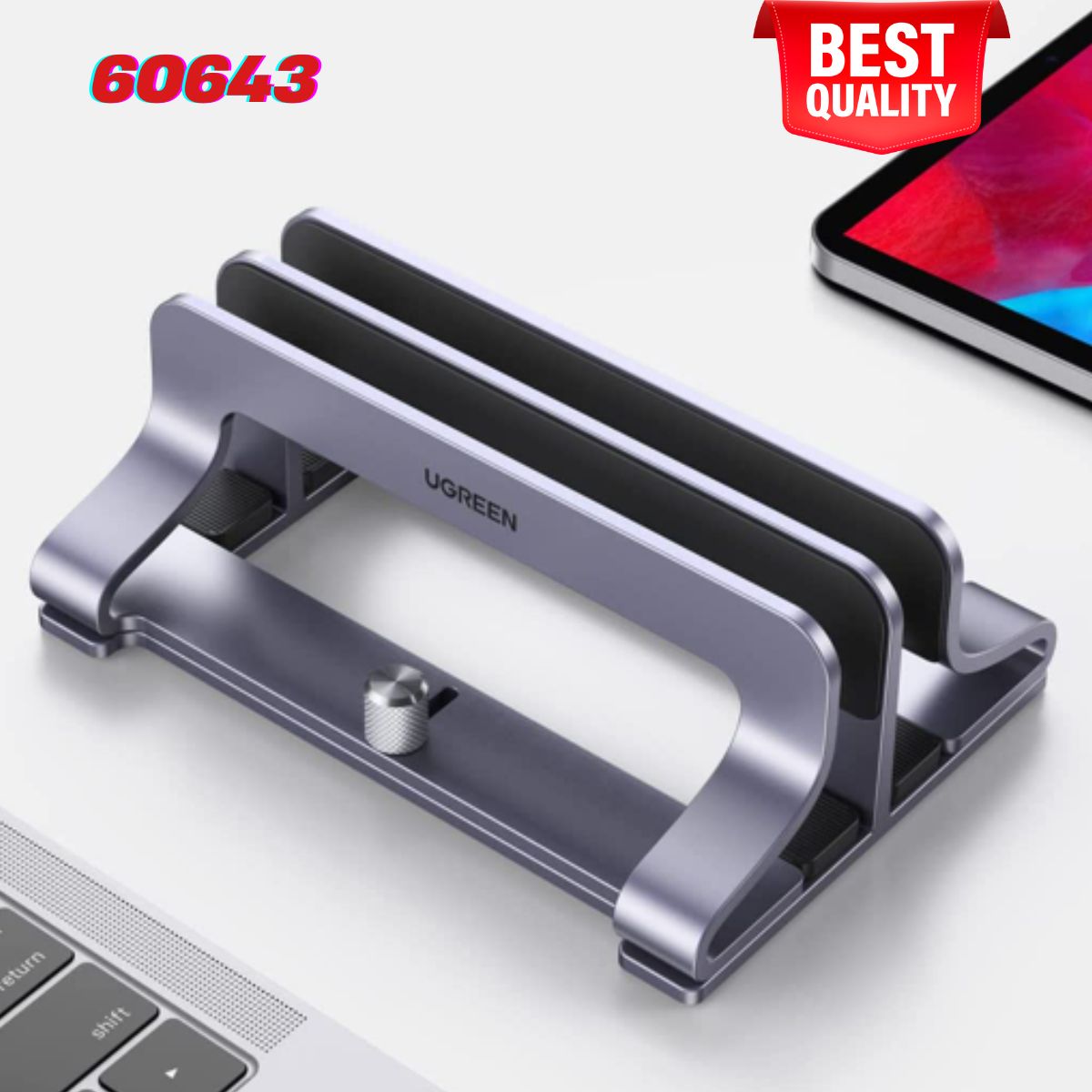 Chân đế đôi để Laptop Ugreen 60643, Chiều rộng điều chỉnh linh hoạt