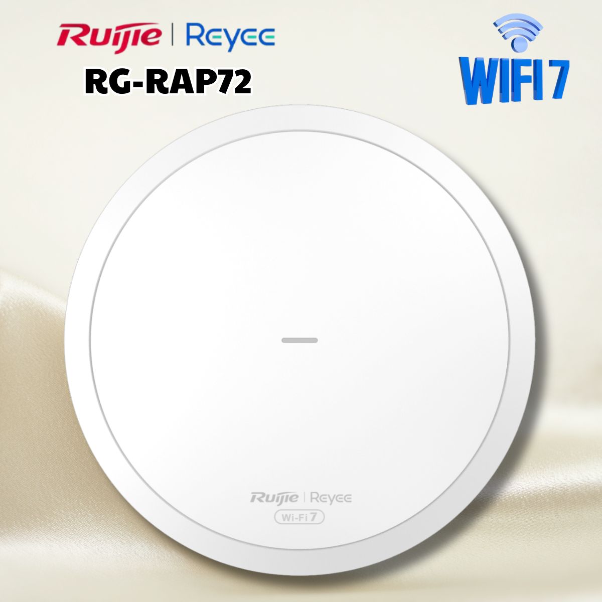 Bộ phát Wi-Fi 7 Ruijie RG-RAP72 BE3600 Gắn tường, Kết nối 500 thiết bị cùng lúc