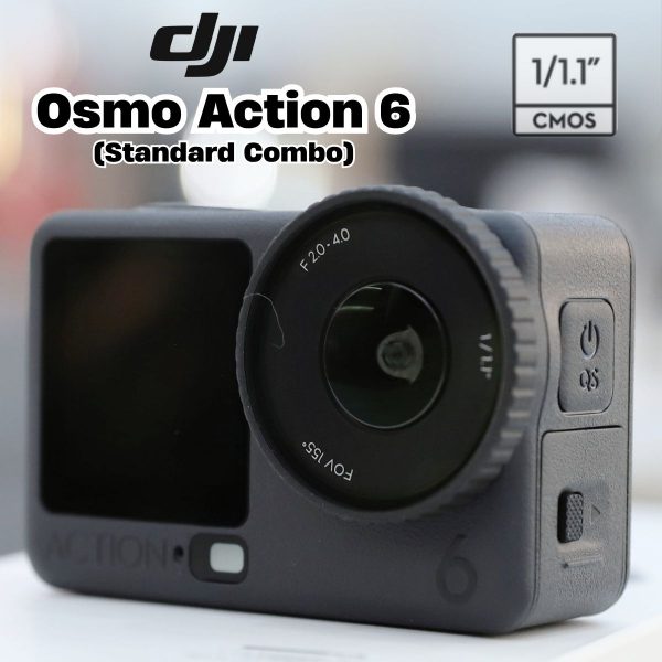 DJI Osmo Action 6 Camera chống rung, Ghi hình 4K, Pin 1950mAh (Standard Combo)