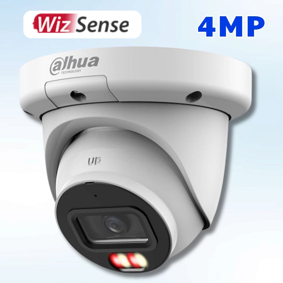 Camera Dahua DH-IPC-HDW3449QM-S-IL 4MP, Đèn kép, Phân biệt người & xe, Đèn trợ sáng + IR 50m