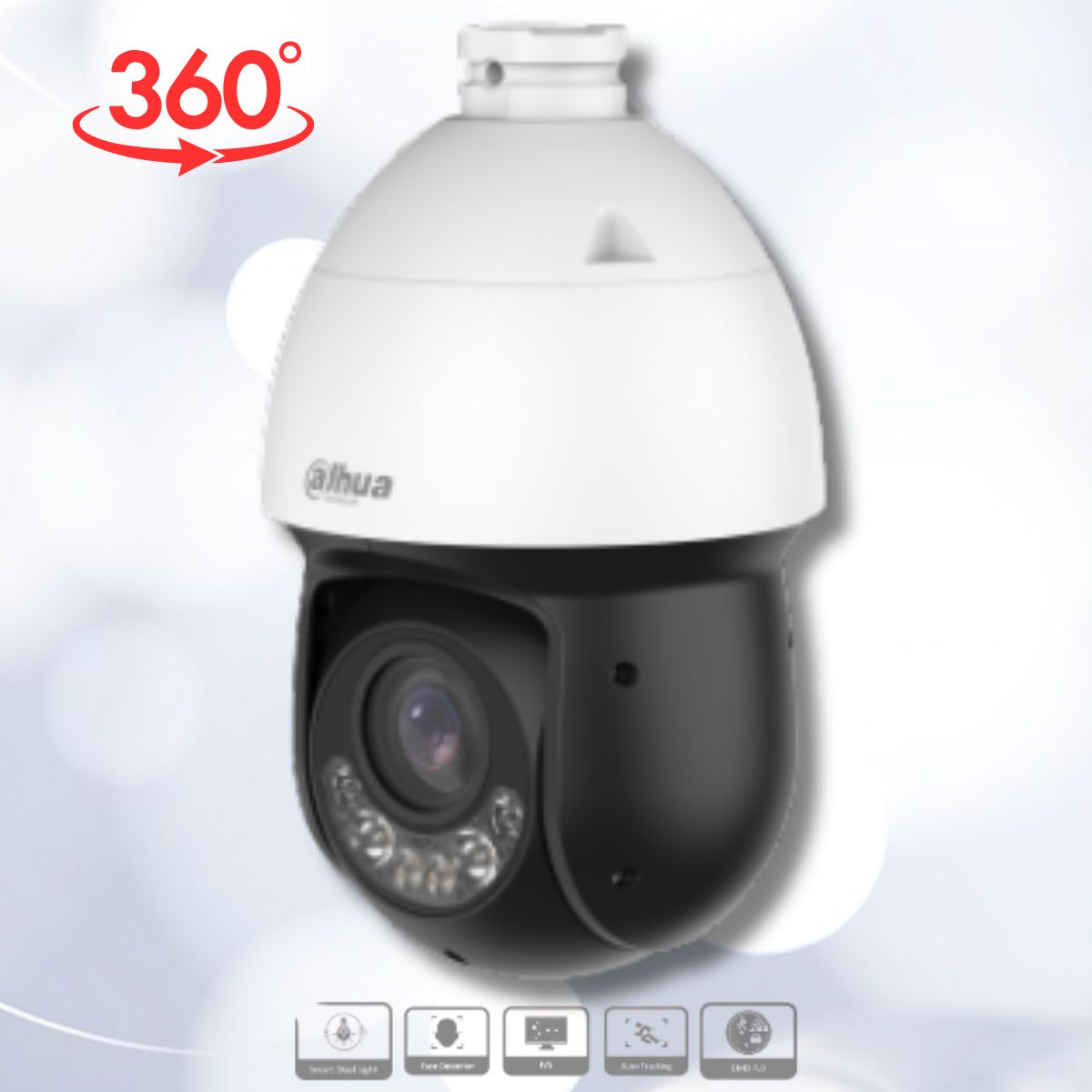 Camera PTZ Xoay 360° Dahua DH-SD4D225MB-HNR 2MP, Ánh sáng kép, Zoom 25x, Nhận diện khuôn mặt, IR 100m