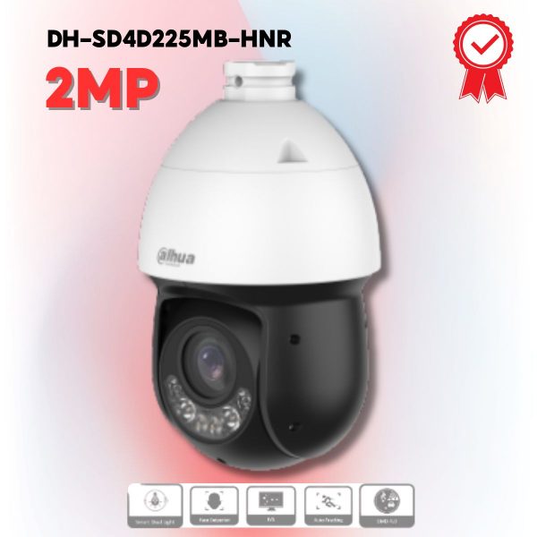 Camera PTZ 360° Dahua DH-SD4D225MB-HNR 2MP – Zoom 25x, Ánh sang kép, IR 100m, Nhận diện khuôn mặt