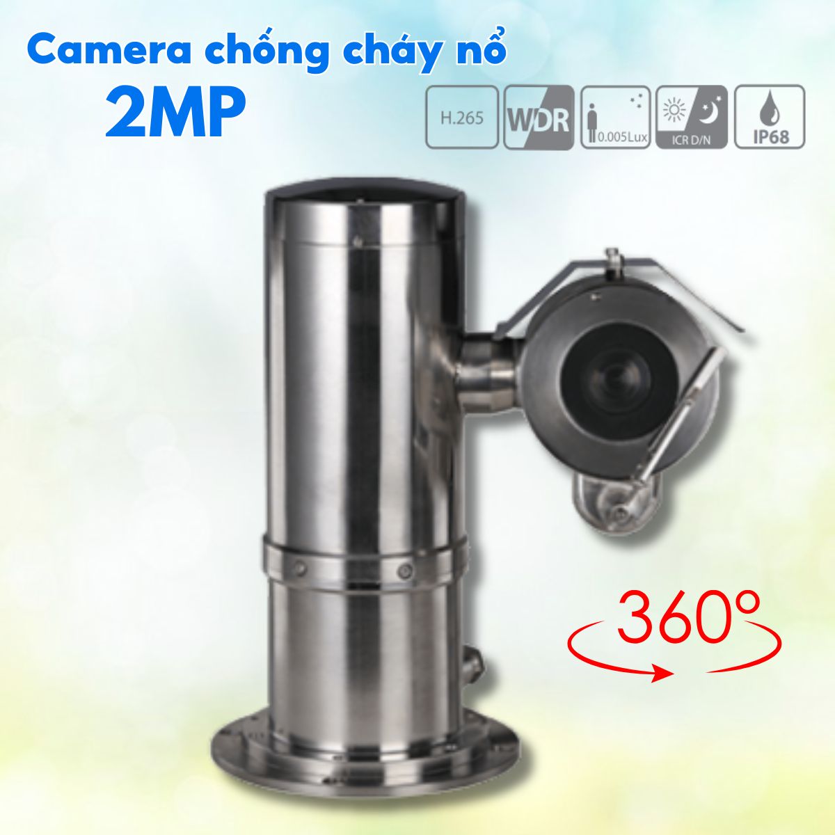 Camera Chống cháy nổ Dahua DH-EPC230U-PTZ-IR  2MP PTZ Zoom 30X, Giám sát 360°, Hồng ngoại 100m, IP68