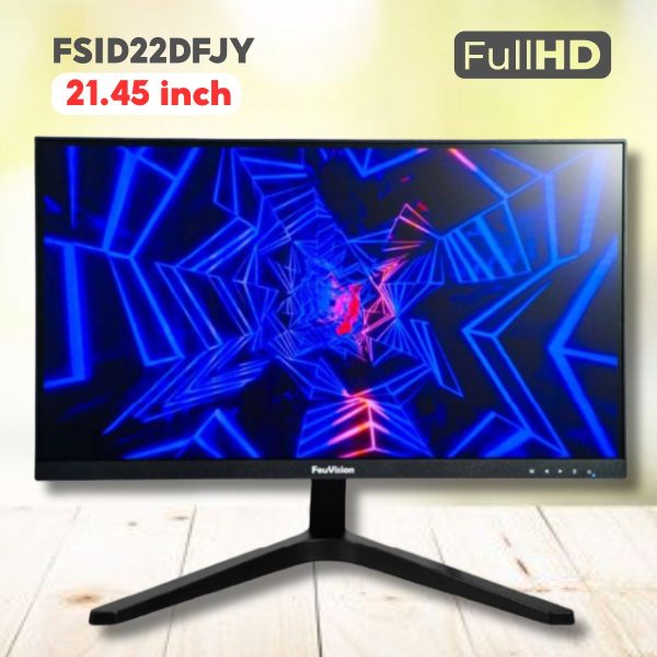Màn Hình 21.45 inch Feuvision FSID22DFJY Full HD, Tần số quét 100Hz, Kết nối HDMI, VGA tiện lợi, Hỗ trợ treo tường VESA