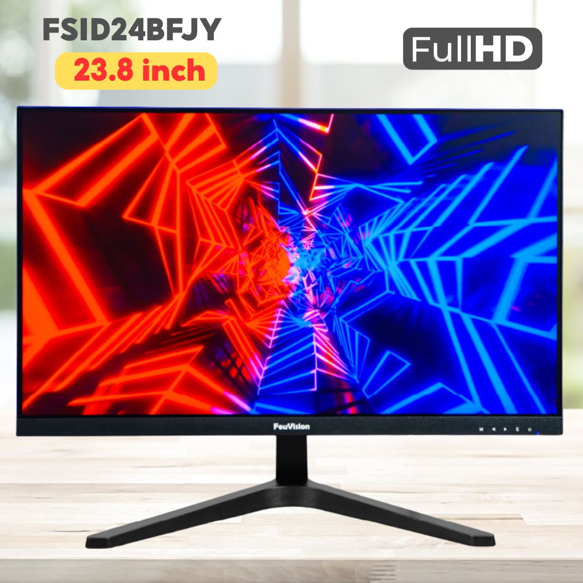 Màn hình máy tính Feuvision FSID24BFJY 23.8 inch, 100Hz Siêu mượt, Độ tương phản 3500:1, HDMI/VGA
