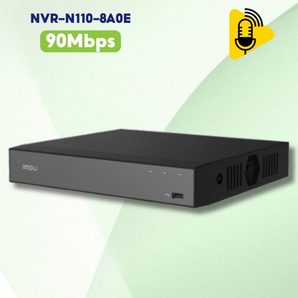 Đầu Ghi IP 10 Kênh IMOU NVR-N110-8A0E 4K, Hỗ Trợ Ổ Cứng 16TB, Đàm thoại 2 chiều, Chuẩn Nén H.265