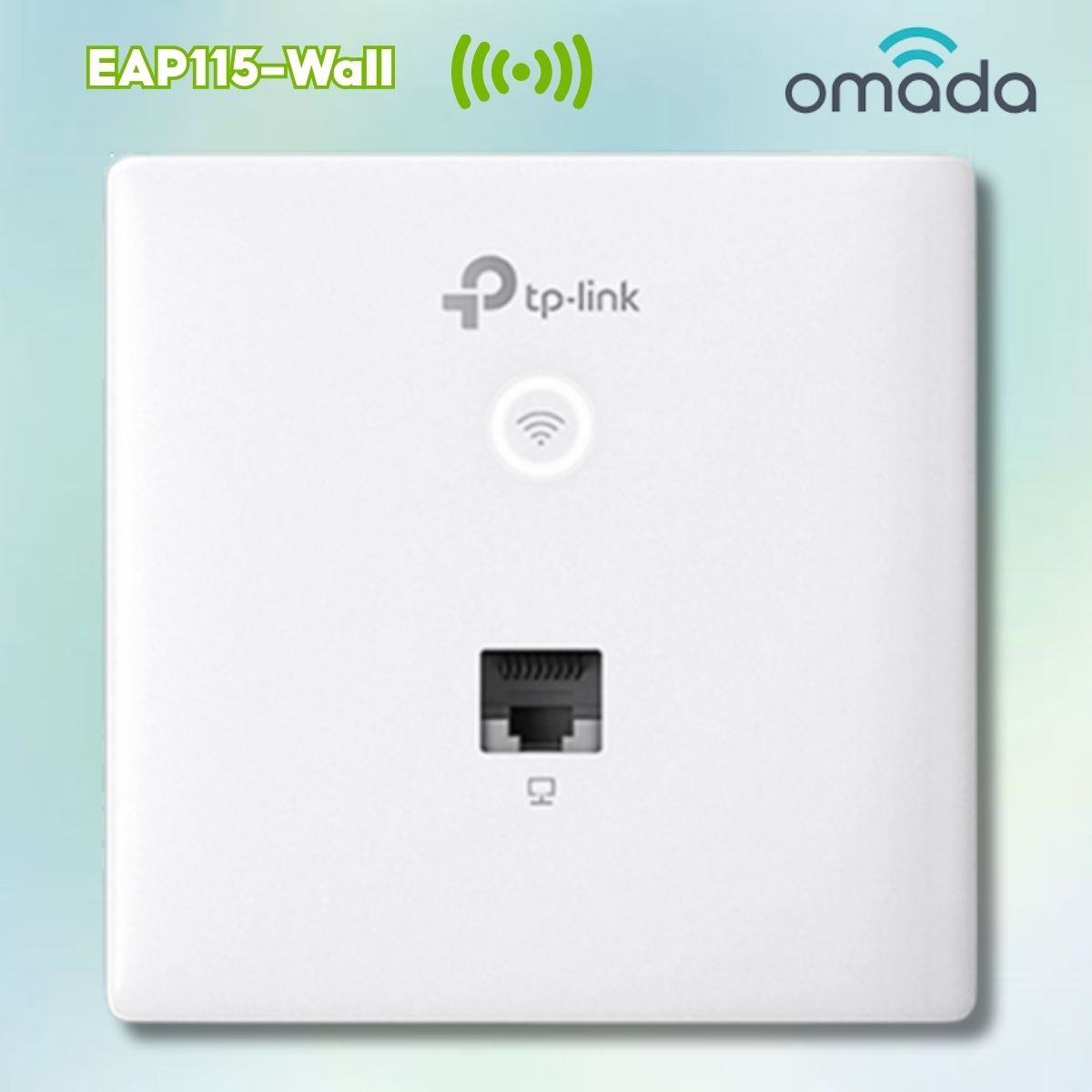 Bộ Phát Wi-Fi âm tường TP-Link EAP115-Wall Wi-Fi 300Mbps, Chuẩn 802.3af PoE, Quản lý trung bộ từ xa qua App