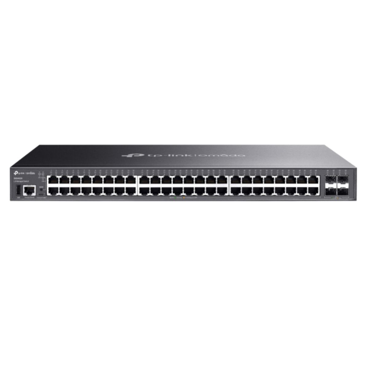 Bộ chuyển mạch mạng TP-Link Omada SG5452X 48 Cổng Gigabit, 4 Khe 10G SFP+, Stacking, Hỗ trợ định tuyến OSPF & RIP
