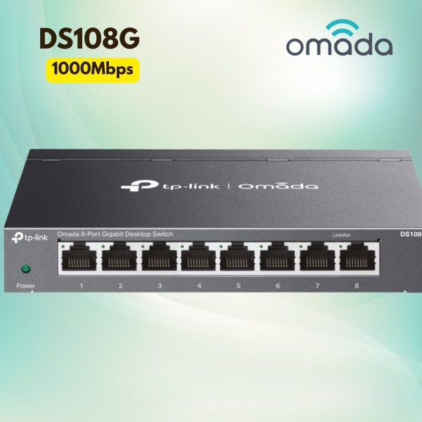 TP-Link DS108G - Switch 8 Cổng Gigabit Unmanaged, Full 1000Mbps, Vỏ thép