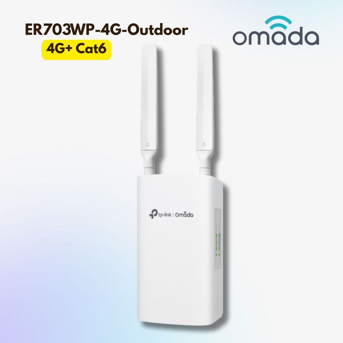 Router WiFi 6Outdoor/Indoor Tp-Link Omada ER703WP-4G-Outdoor AX3000, Chuẩn IP55, VPN WireGuard, Hỗ Trợ PoE In/Out