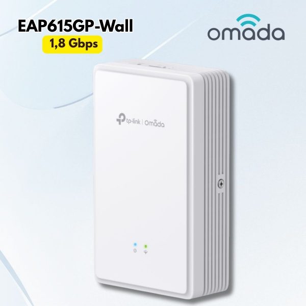 Access Point Wi-Fi 6 GPON EAP615GP-Wall AX1800, Cổng quang & RJ11, Hỗ trợ 5GHz: 1201 Mbps, 2.4GHz: 574 Mbps