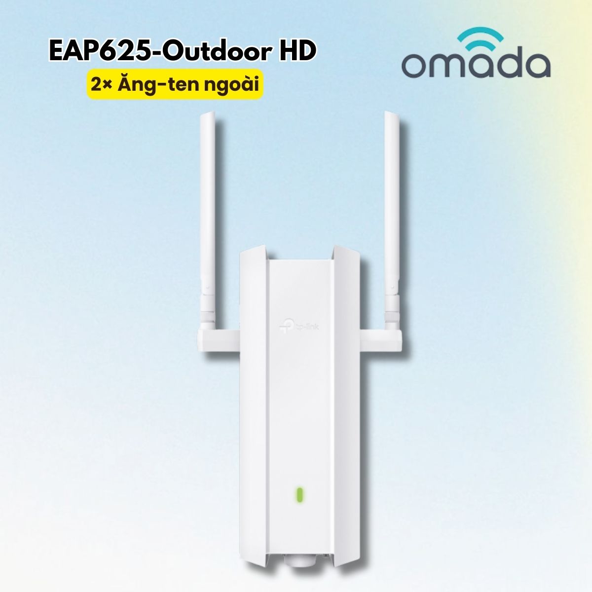Access Point Ngoài trời EAP625-Outdoor HD - 1 cổng Gigabit RJ45 Port, 2× Ăng-ten ngoài, Kết nối hơn 1.000 thiết bị, Chuẩn IP67