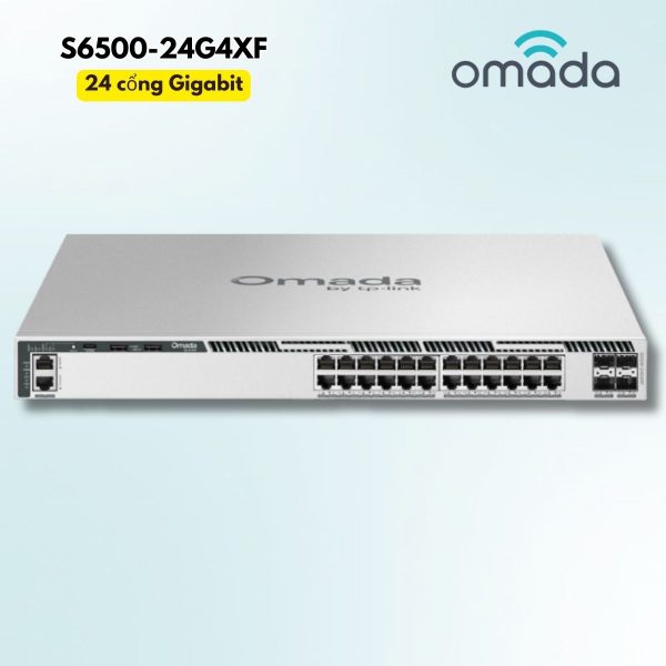 Switch quản lý L3 Omada Campus S6500-24G4XF 24 Cổng Gigabit & 4 Cổng 10G SFP+, Hỗ trợ M-LAG & Xếp chồng vật lý