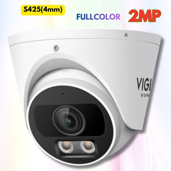 Camera VIGI 2MP InSight S425(4mm) Full-Color 24/7, Phân loại Người/Xe, Ghi hình có tiếng, Chuẩn H.265+