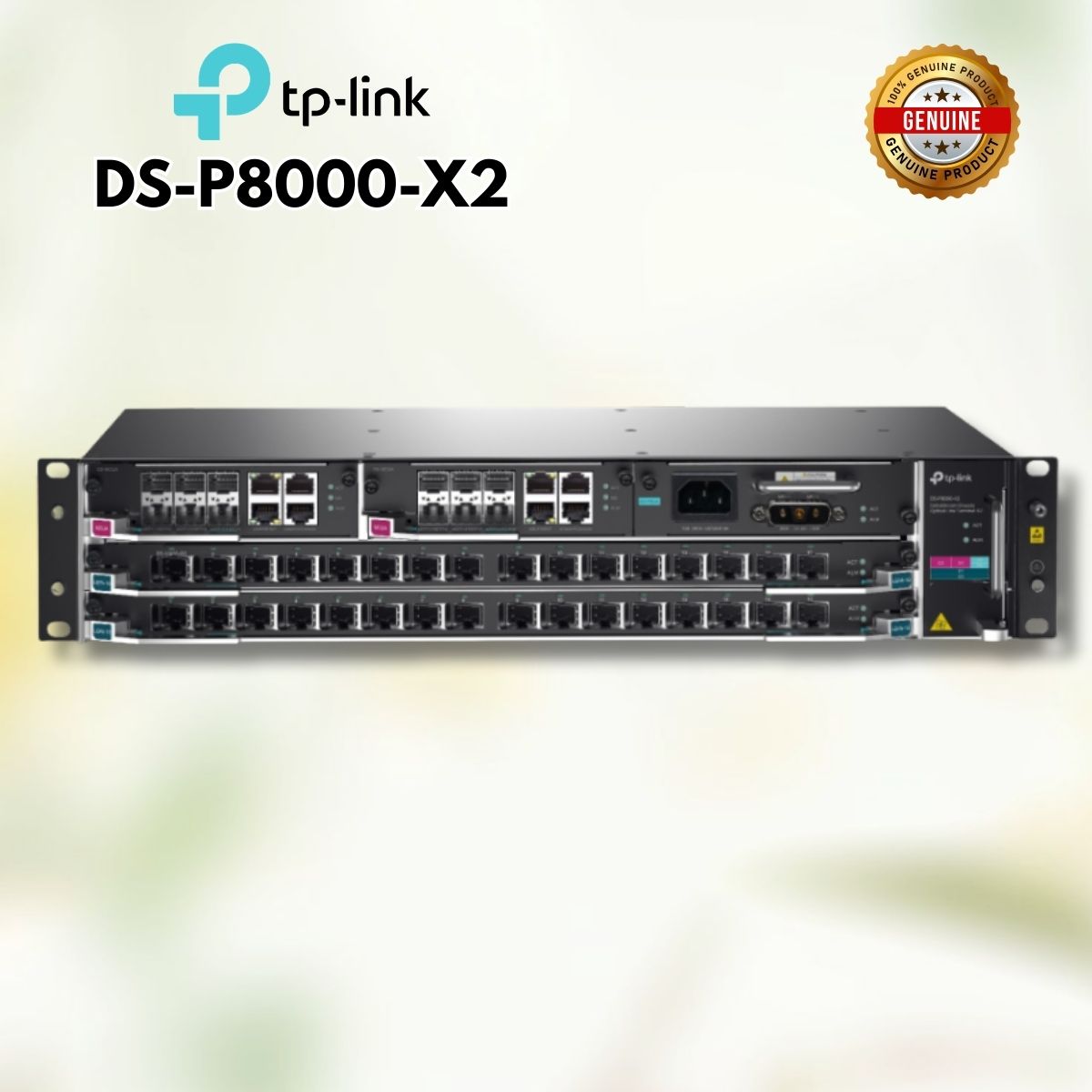 Thiết bị đầu cuối đường quang DeltaStream Chassis-X2 TP-Link DS-P8000-X2, 32 Cổng Combo XGS-PON, Quản lý 8192 ONU